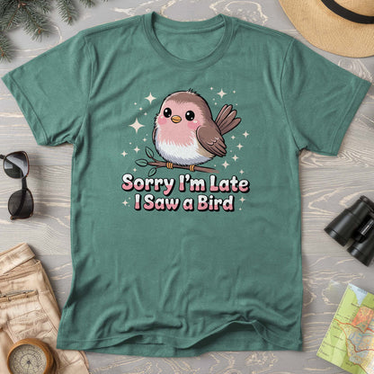 I Saw a Bird Kawaii Style Comfort Colors T-Shirt