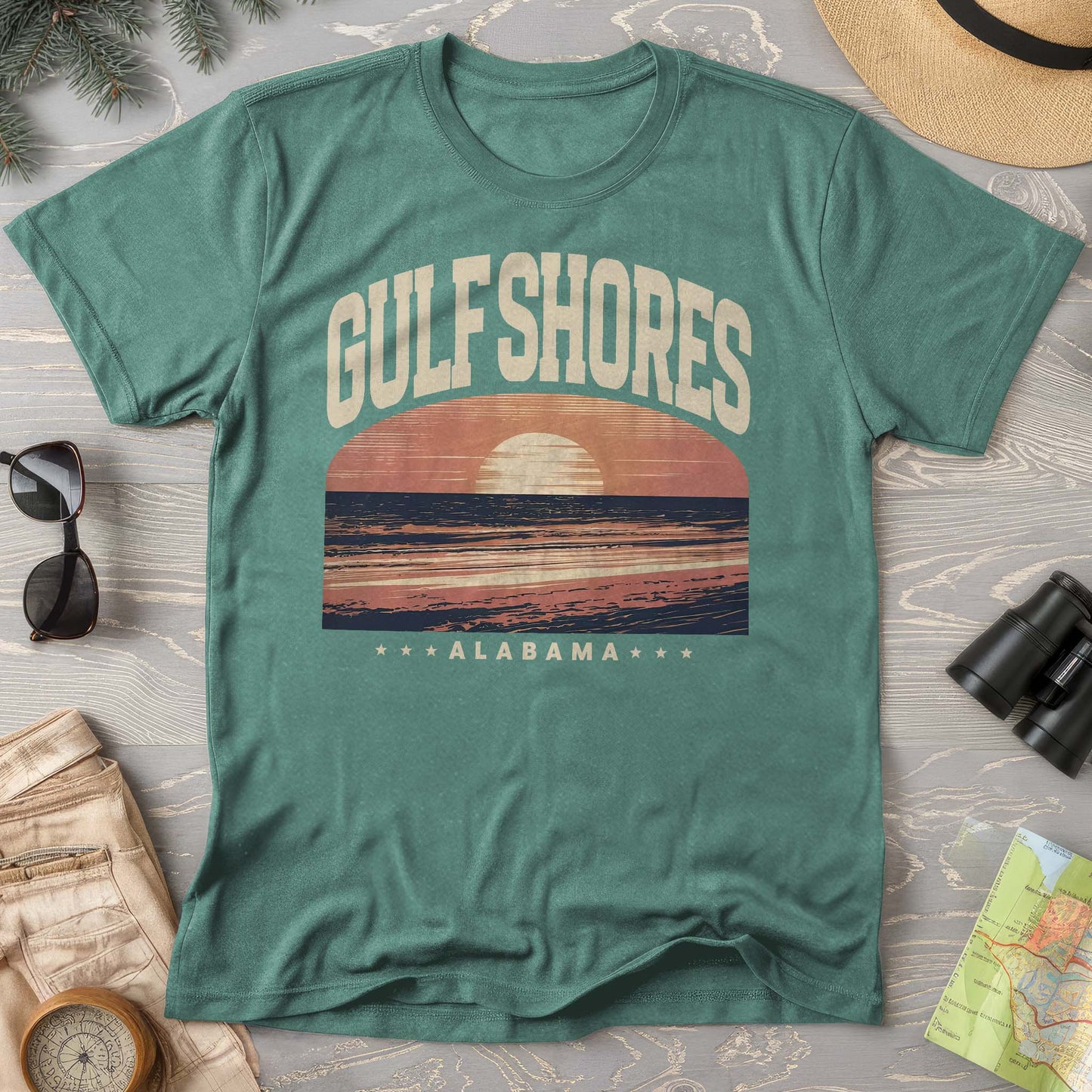Gulf Shores Alabama "Varsity" Comfort Colors Shirt