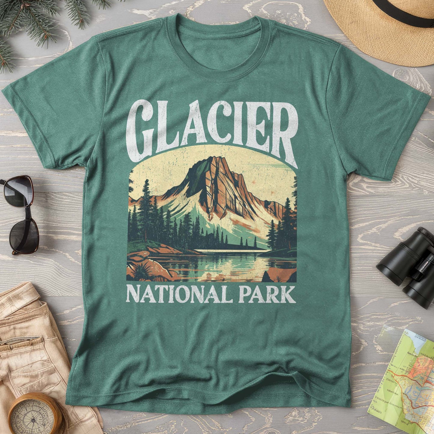 Glacier National Park "Big and Bold" Comfort Colors T-Shirt