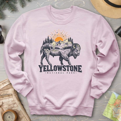 Yellowstone Buffalo Art Sweatshirt