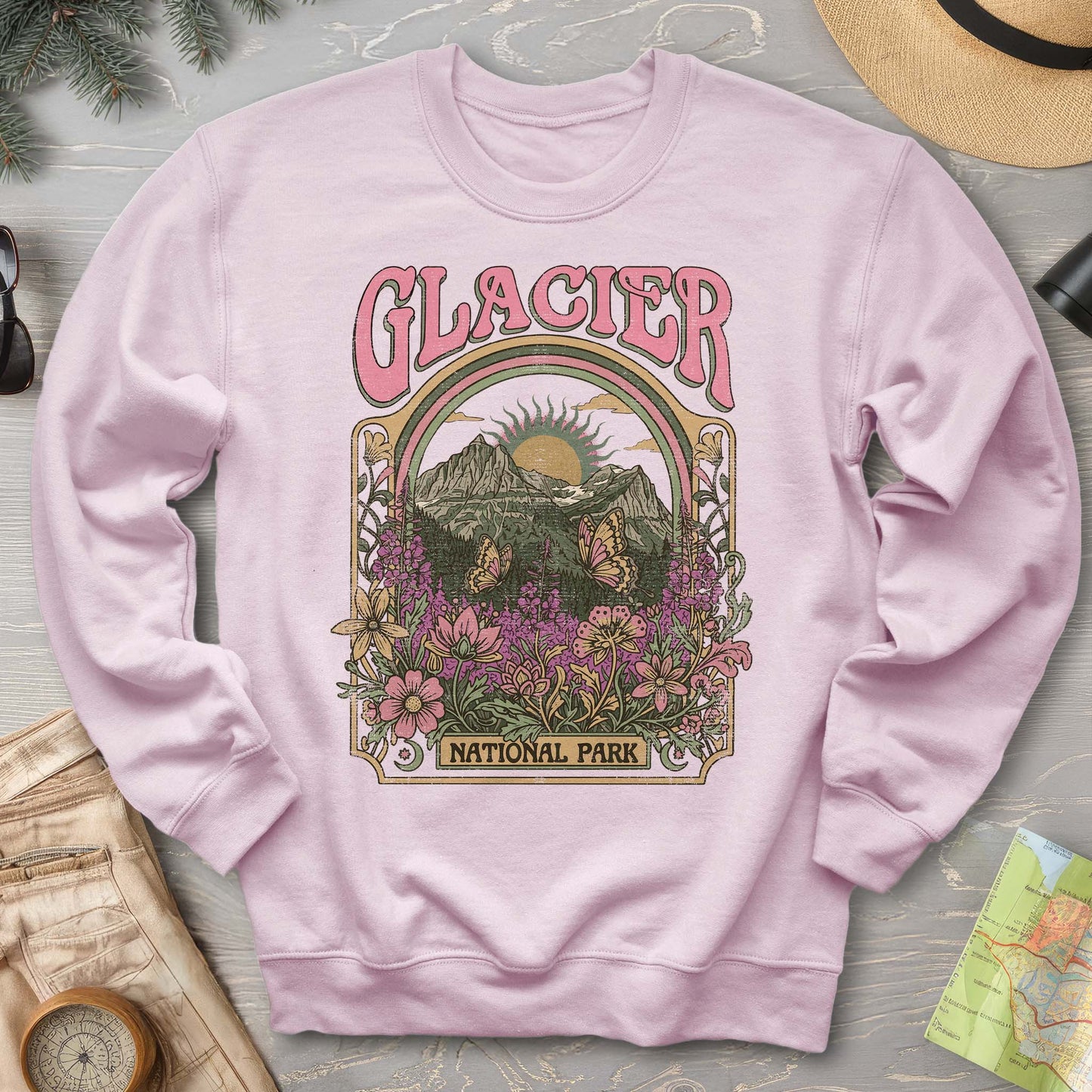 Glacier Butterfly Sweatshirt