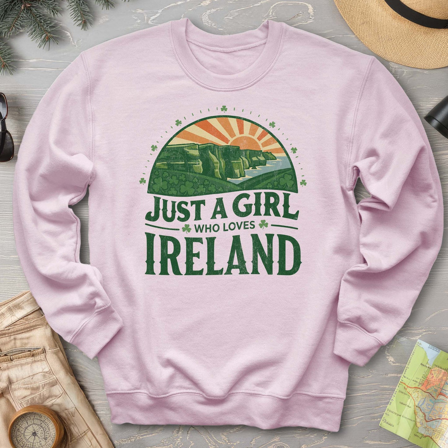 Just a Girl Who Loves Ireland Sweatshirt