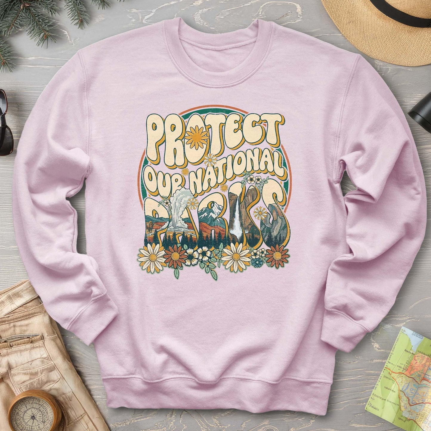 Protect Our Parks Groovy Sweatshirt