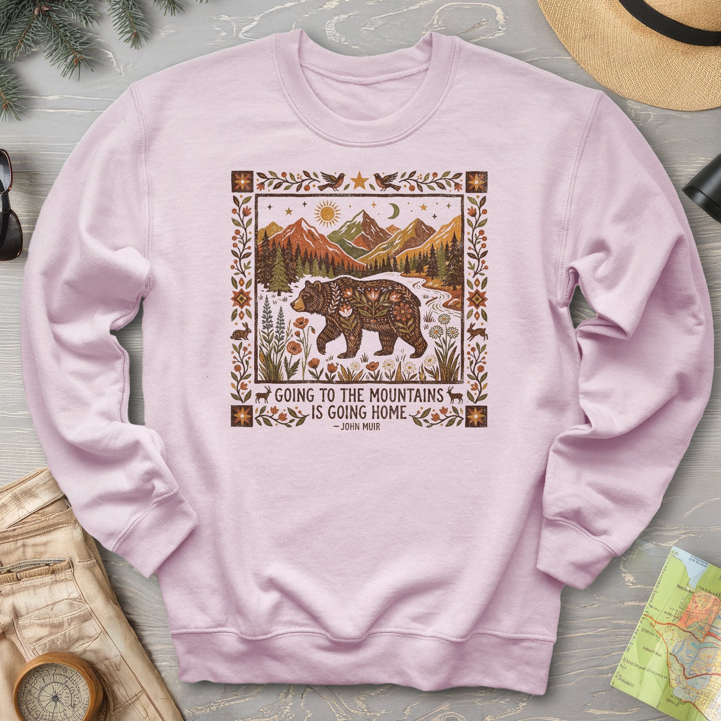 Going Home John Muir Sweatshirt