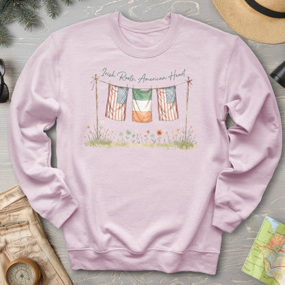 Irish Roots American Heart Sweatshirt