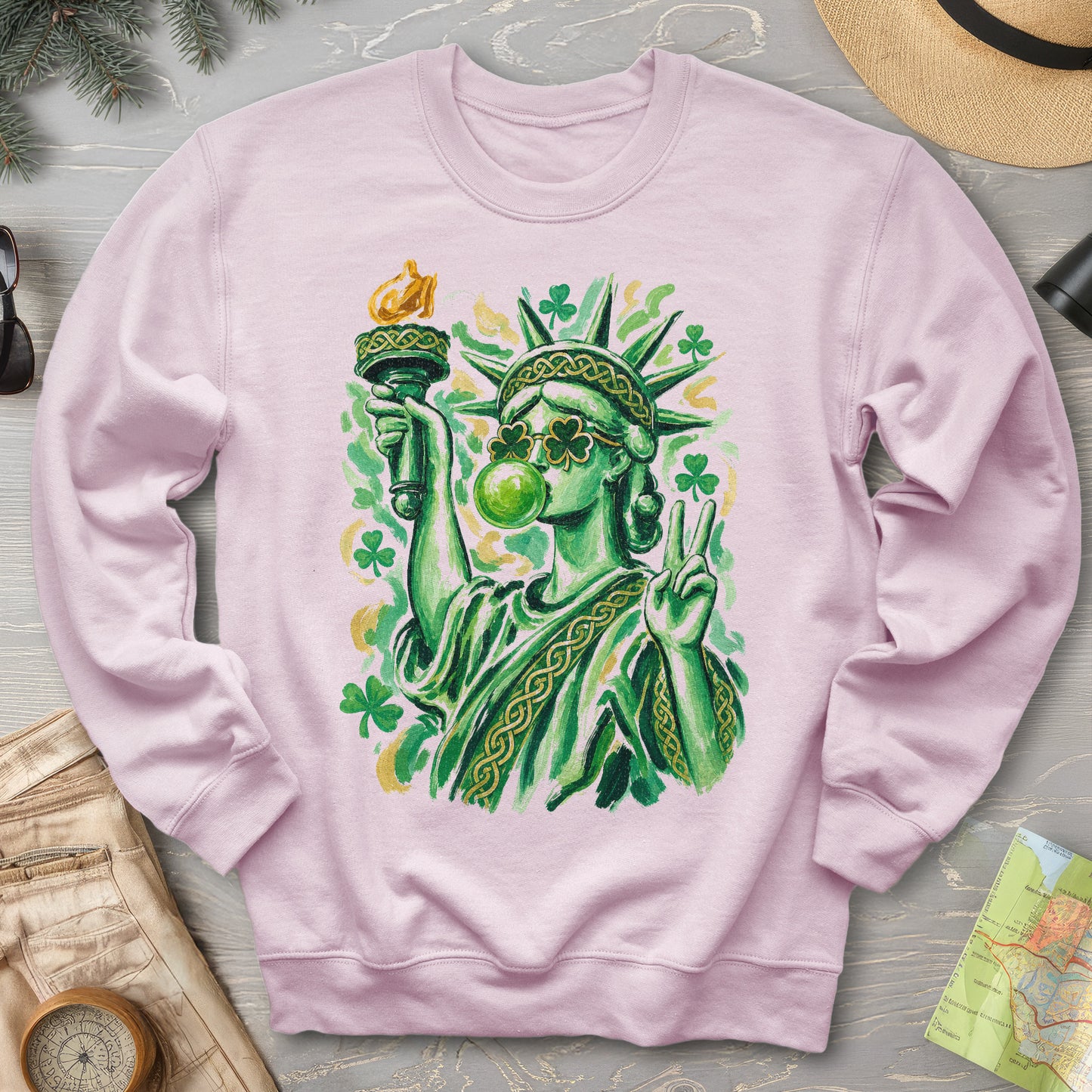 Irish Lady Liberty Sweatshirt