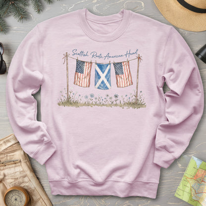 Scottish Roots American Heart Sweatshirt