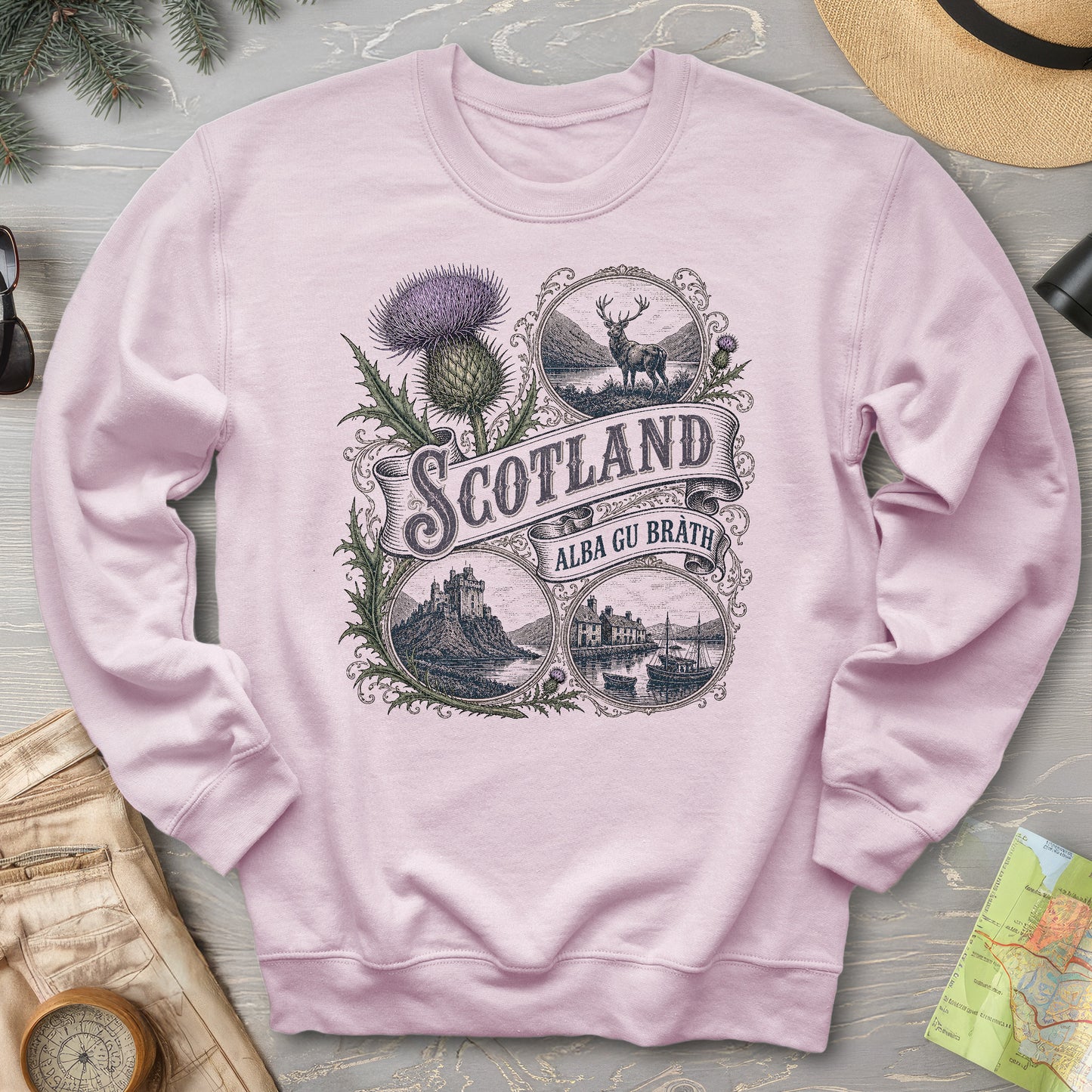 Scotland Vignettes Sweatshirt