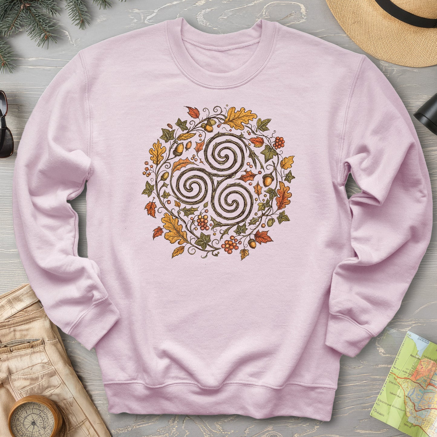 Celtic Autumn Spiral Sweatshirt