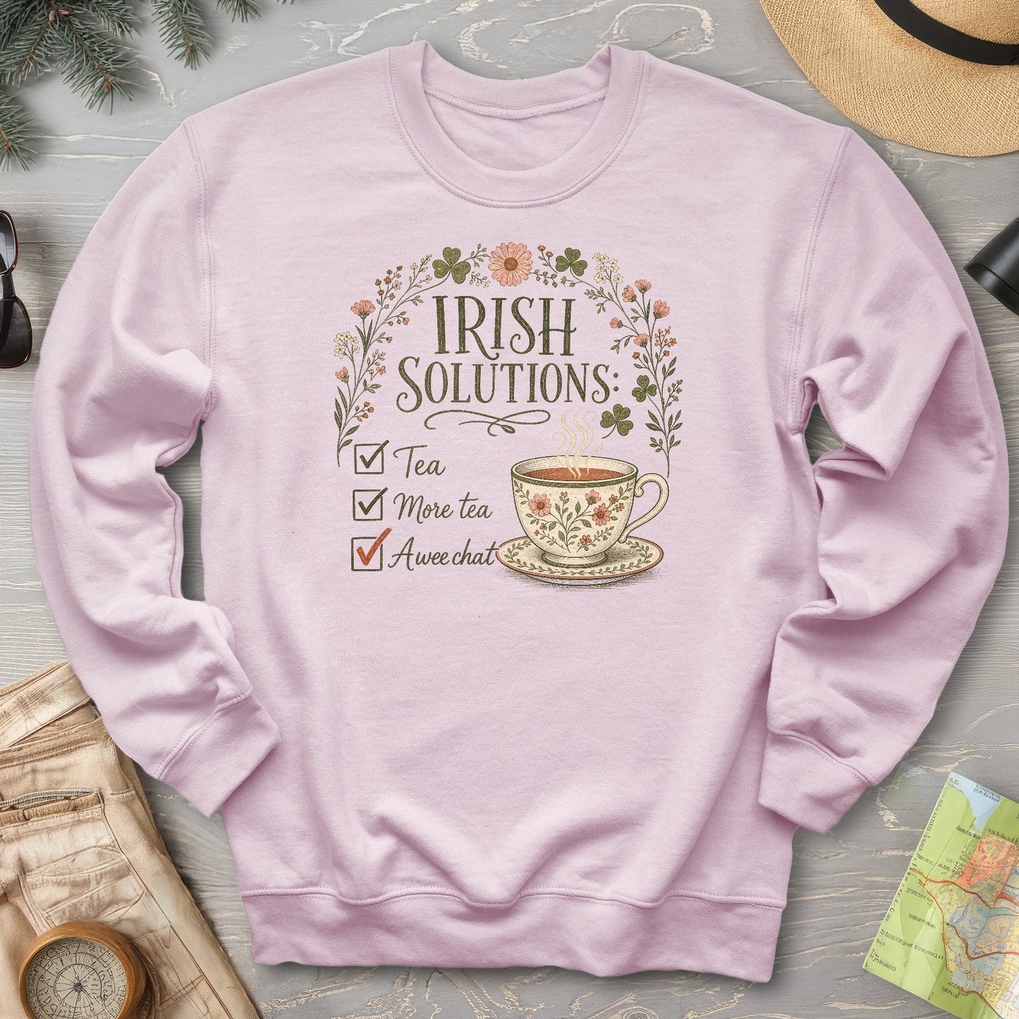 Irish Solutions Tea Cup Sweatshirt