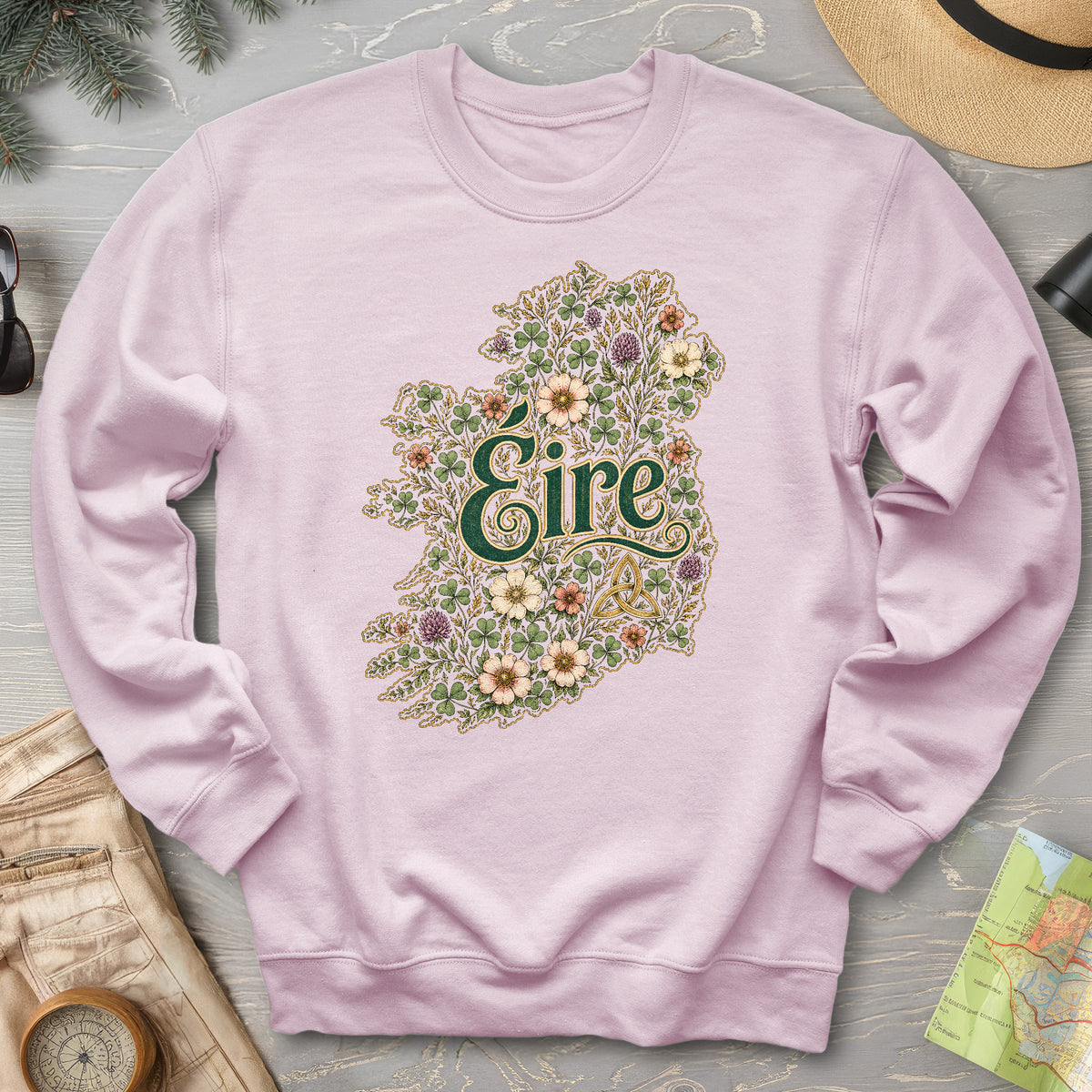 Éire Floral Map Sweatshirt