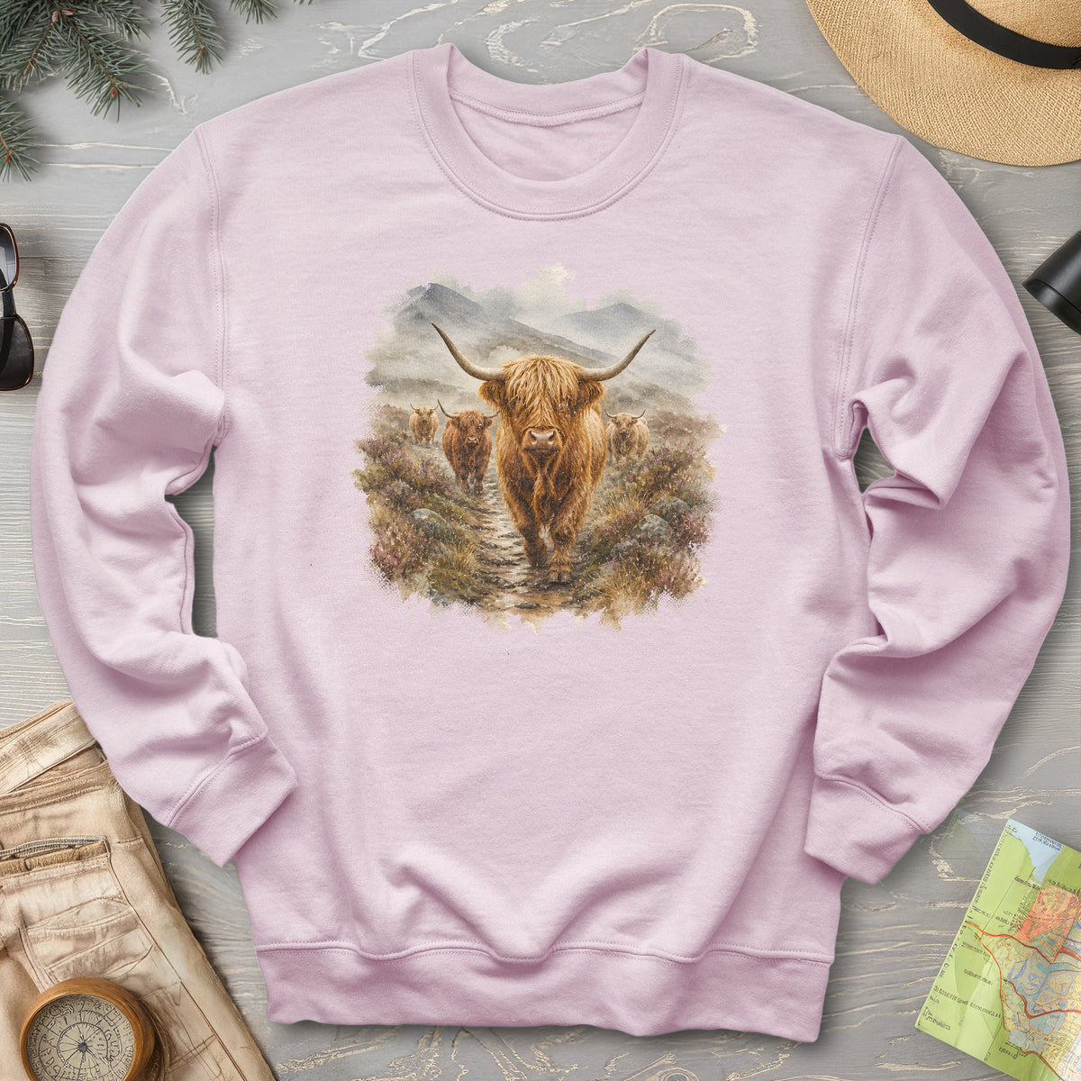 Watercolor Coos Sweatshirt