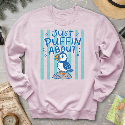 Just Puffin About Stripes Sweatshirt