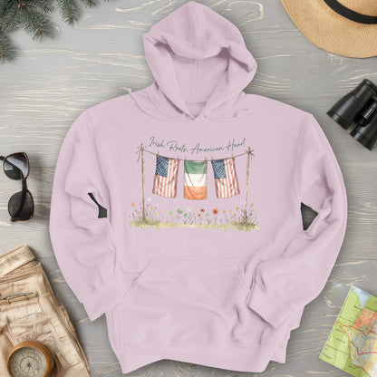 Irish Roots American Heart Hoodie