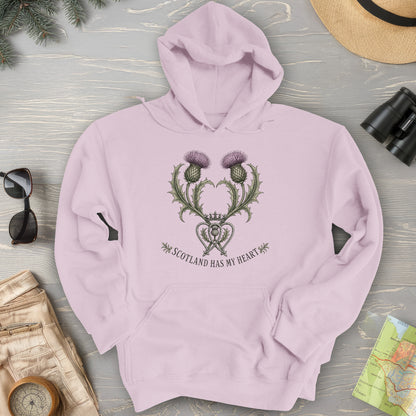 Scotland Heart Brooch Hoodie