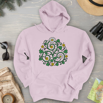Celtic Shamrock Triskele Hoodie