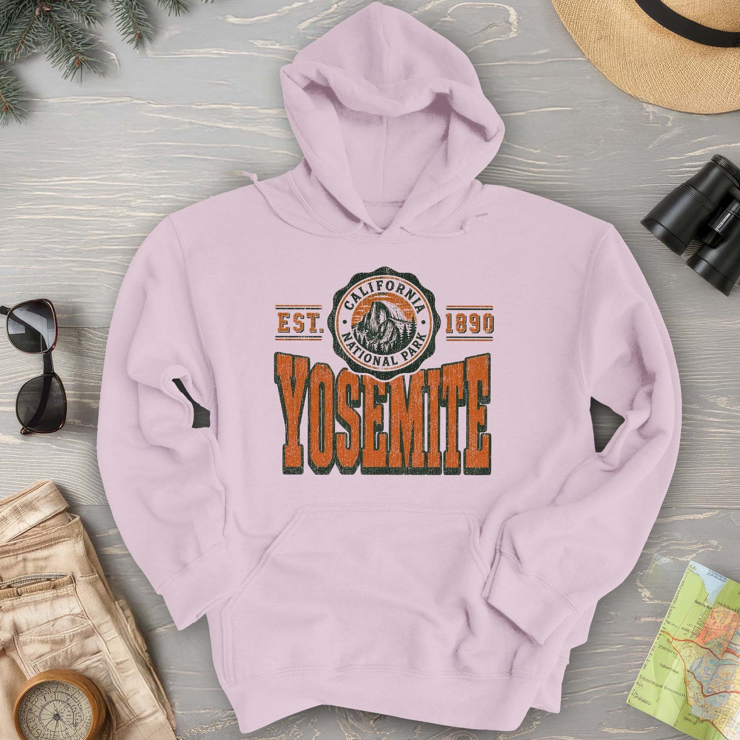 Yosemite Retro Scoop Hoodie - Yosemite_Retro_Varisty_V01