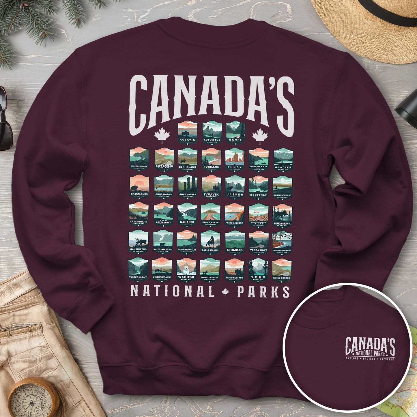 Canada's National Parks "Badges" Sweatshirt