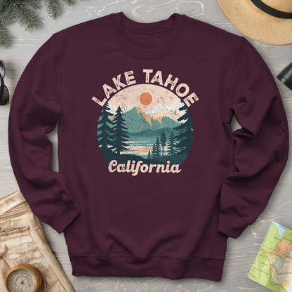 Lake Tahoe California Circle Sweatshirt