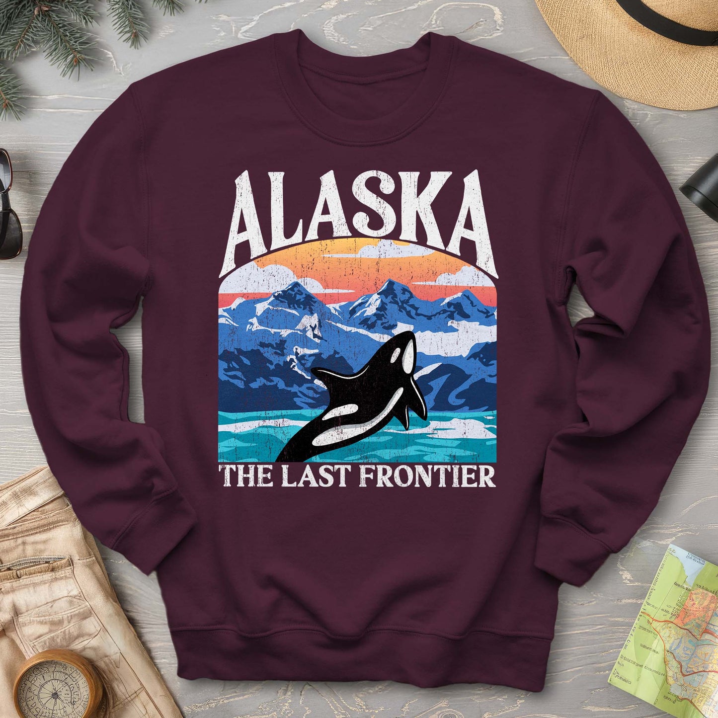 Alaska The Last Frontier "Big and Bold" Sweatshirt