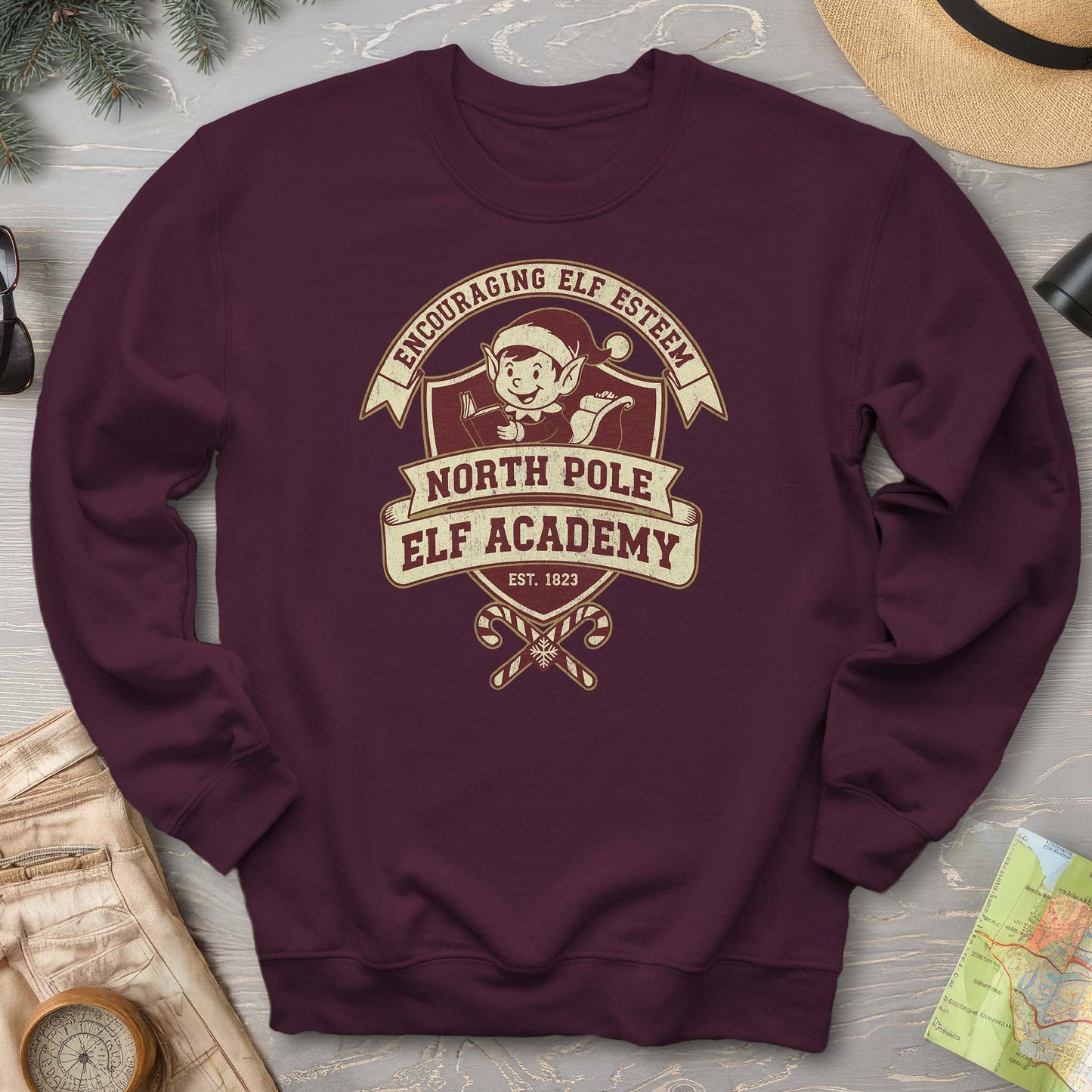 North Pole Elf Academy Sweatshirt