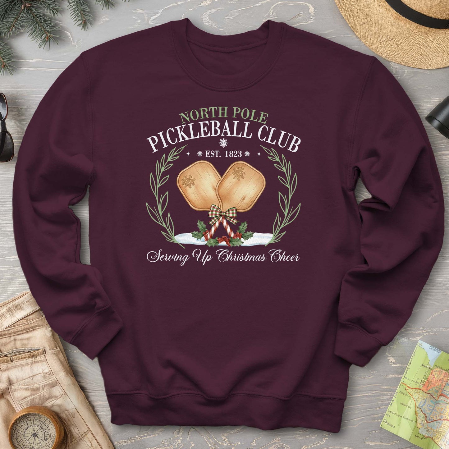 North Pole Pickleball Club Sweatshirt