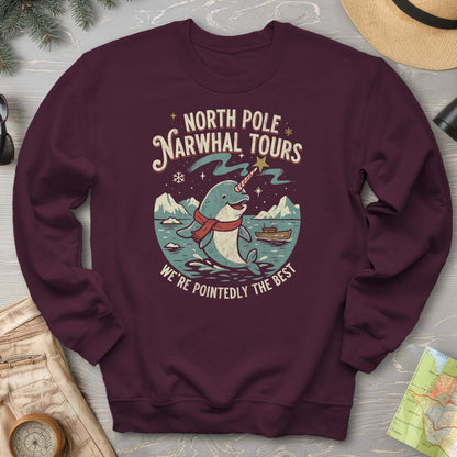 North Pole Narwhal Tours Sweatshirt