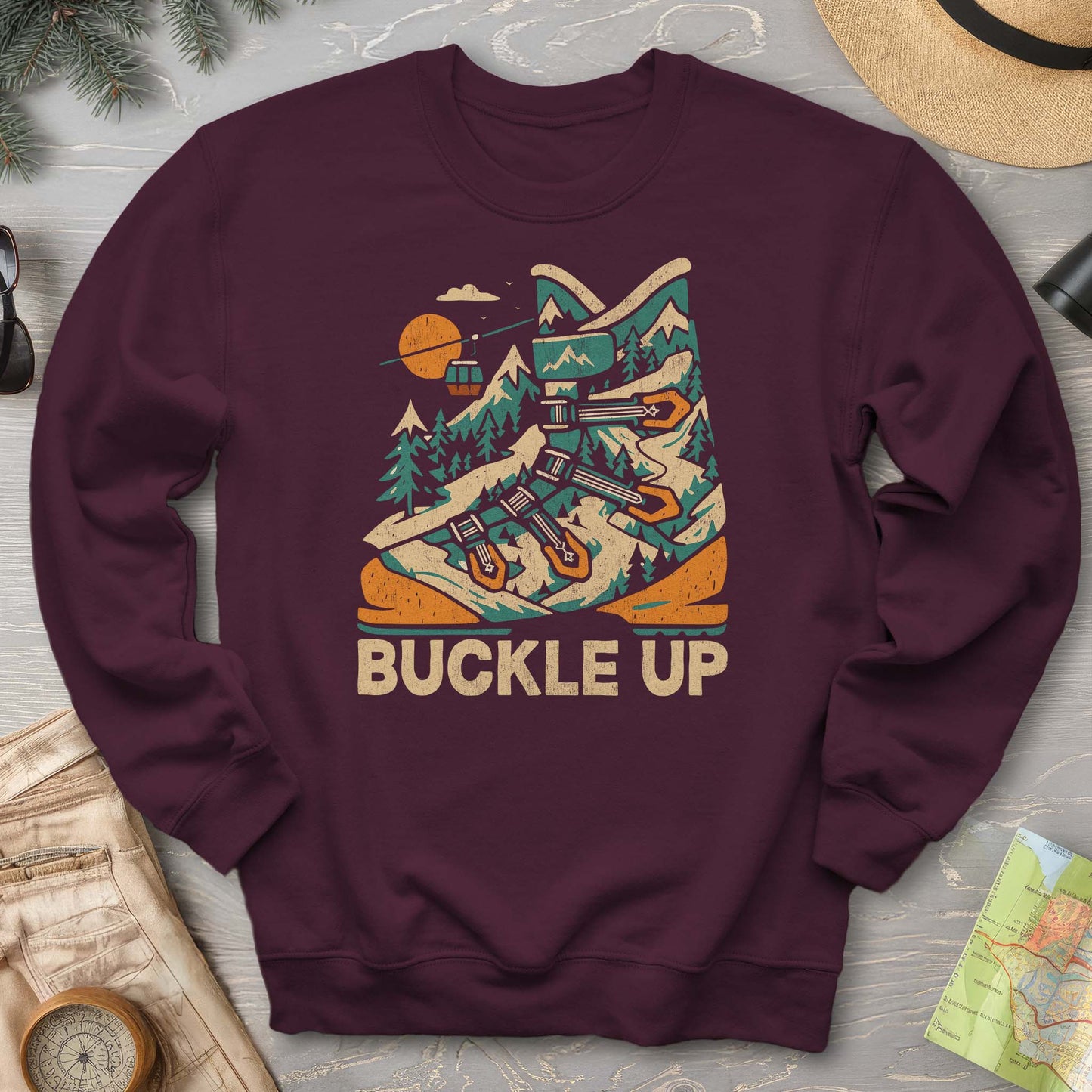 Buckle Up Ski Boot Sweatshirt