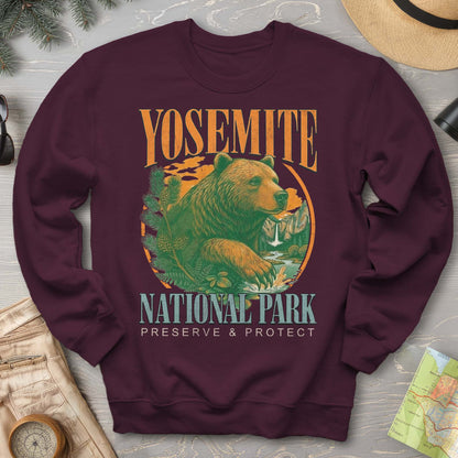 Yosemite Vintage Varsity Bear Sweatshirt