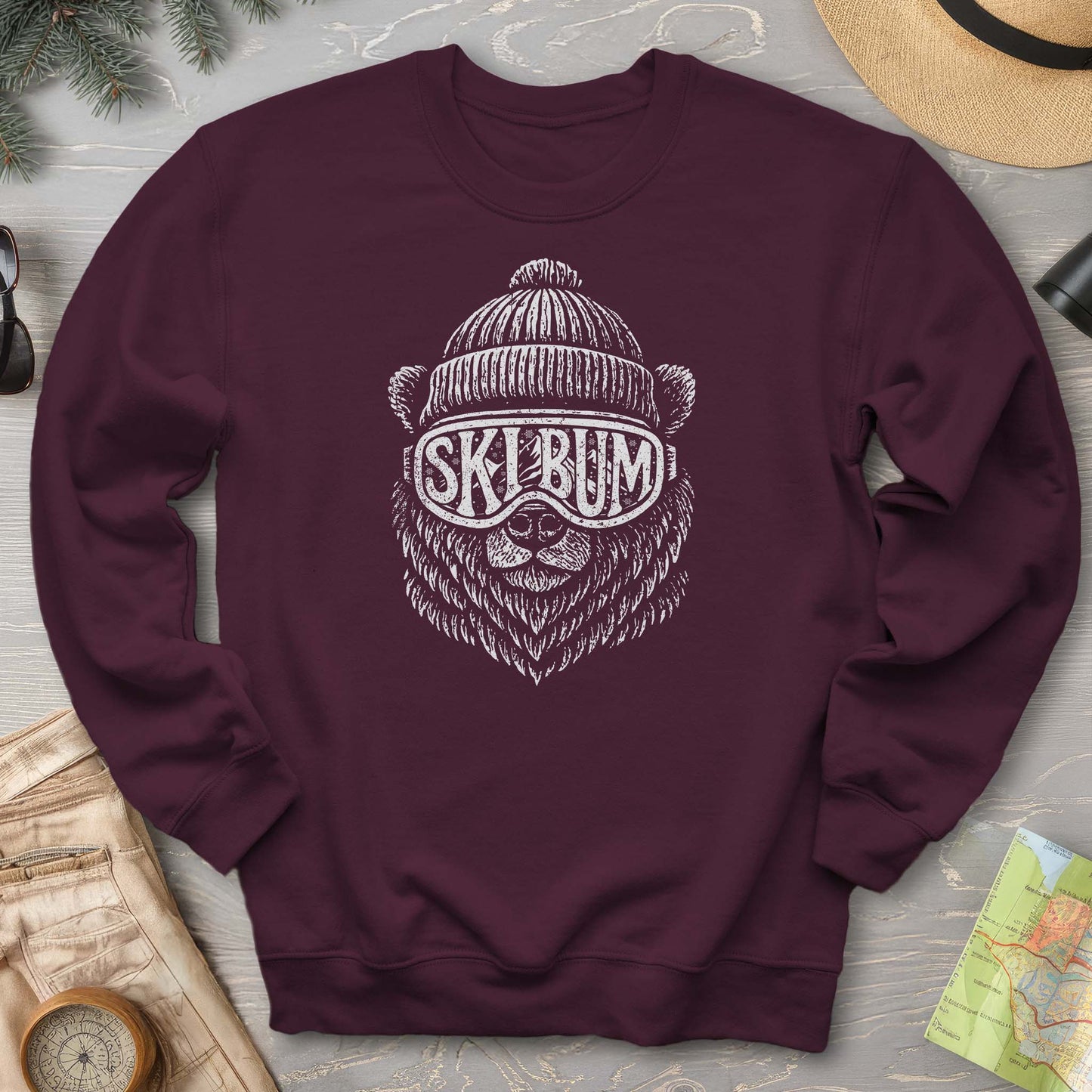 Ski Bum Bear Sweatshirt