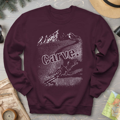 Carve Ski Print Sweatshirt
