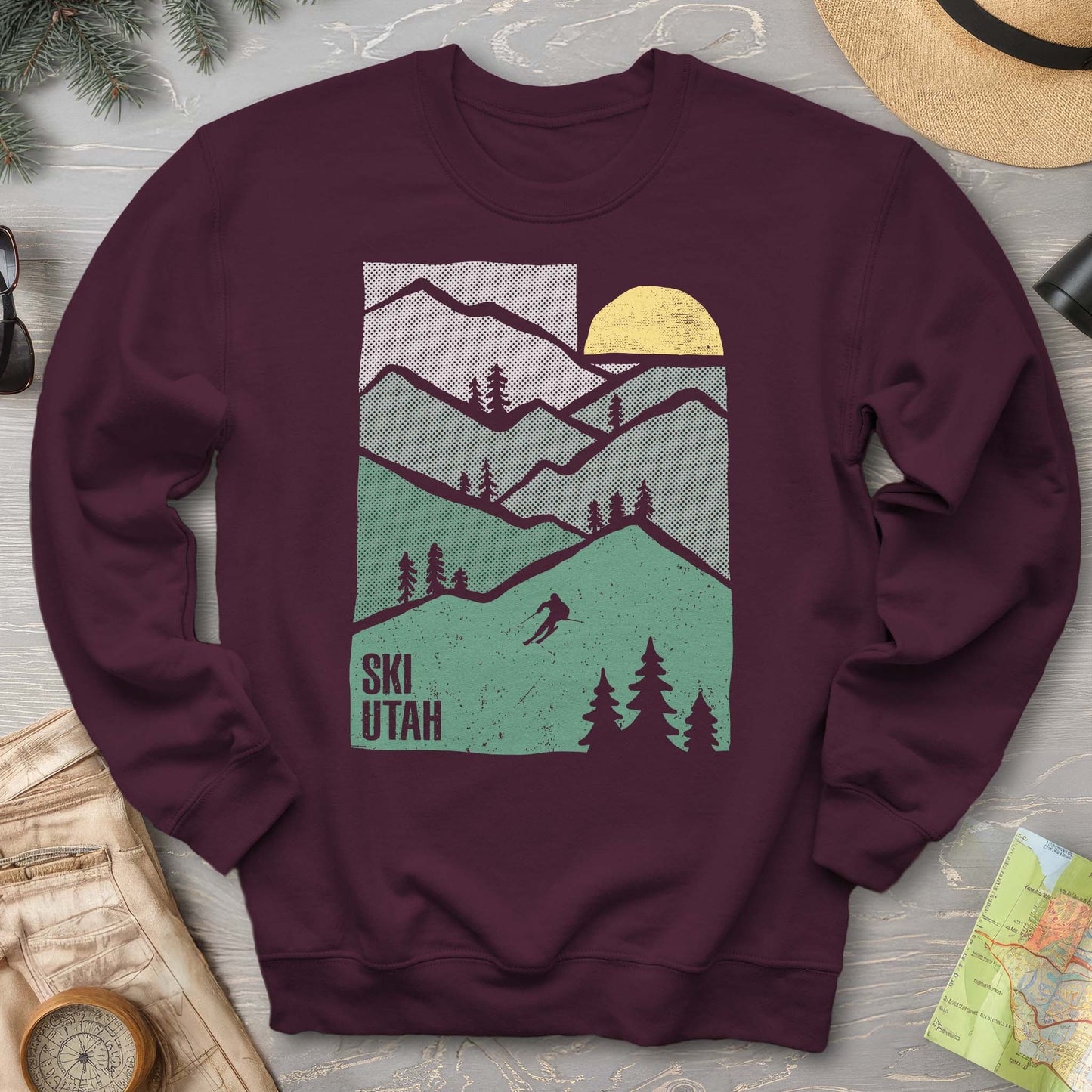 Ski Utah Mountains Sweatshirt