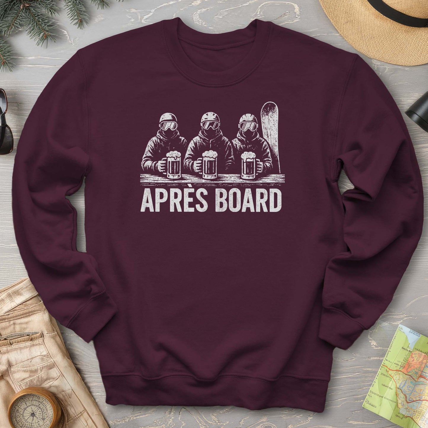 "Apres Board" Snowboard Sweatshirt