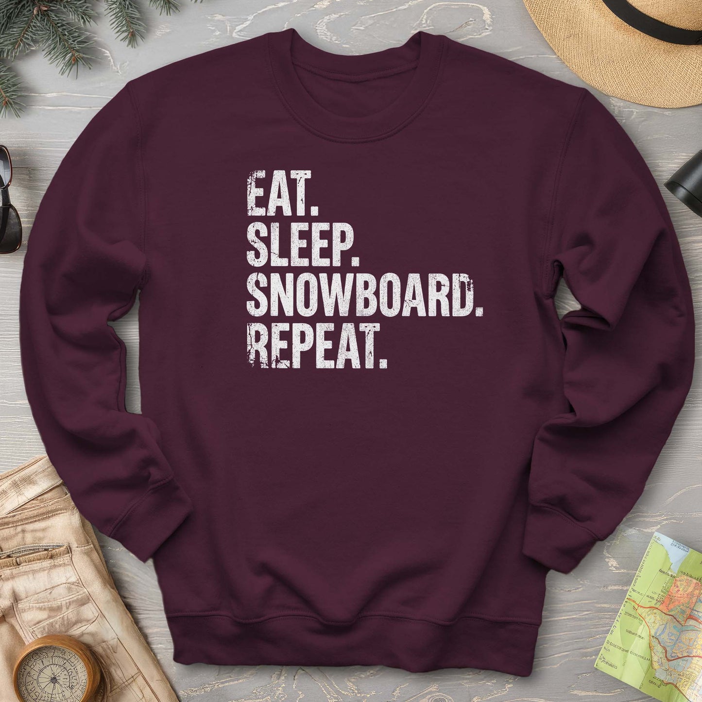 Eat Sleep Snowboard Sweatshirt