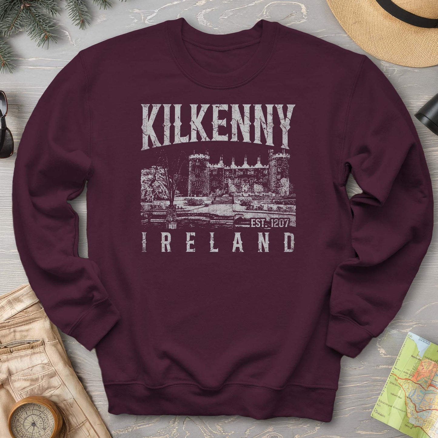 Kilkenny Ireland Vintage Print Sweatshirt