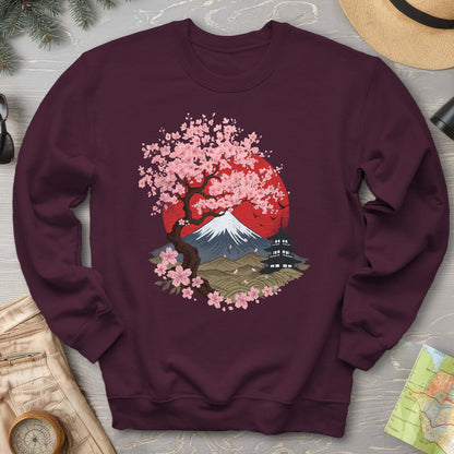 Mount Fuji Cherry Blossoms Sweatshirt