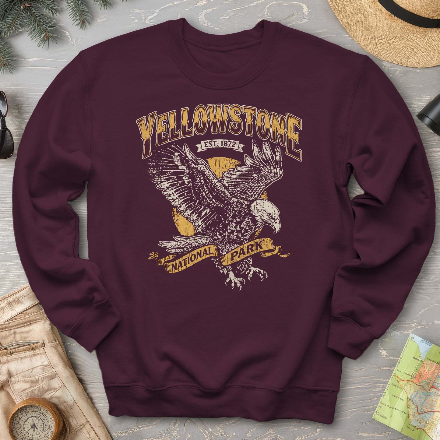 2026022698 Yellowstone Bald Eagle V01 - Gildan 18000 Sweatshirt
