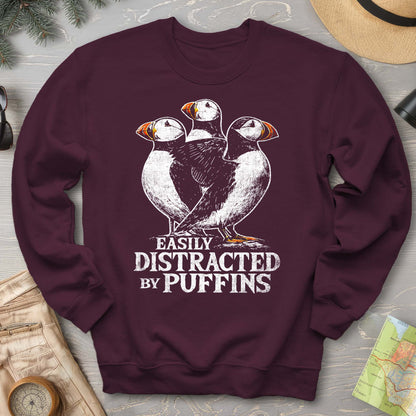 Easily Distracted By Puffins Sweatshirt