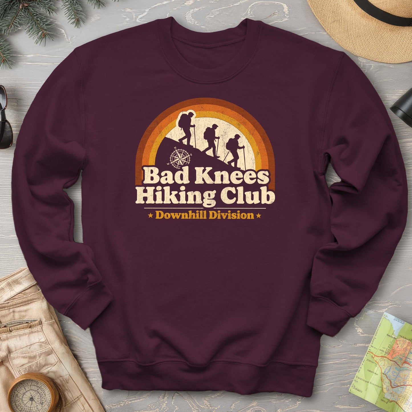 Bad Knees Hiking Club Sweatshirt