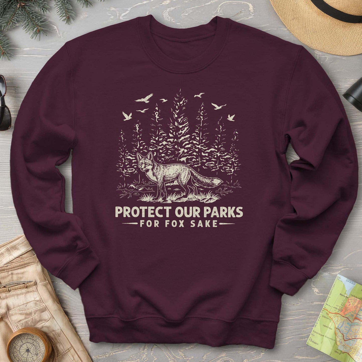 Protect Our Parks Fox Sake Sweatshirt