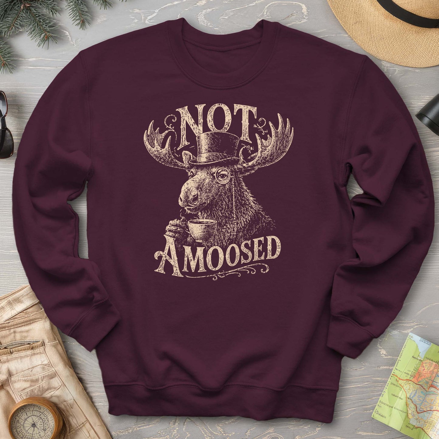 2026043097 Not AMoosed V01 - Gildan 18000 Sweatshirt