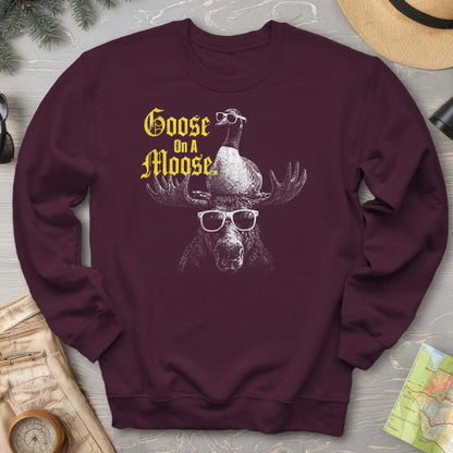Goose On A Moose Halftone Sweatshirt