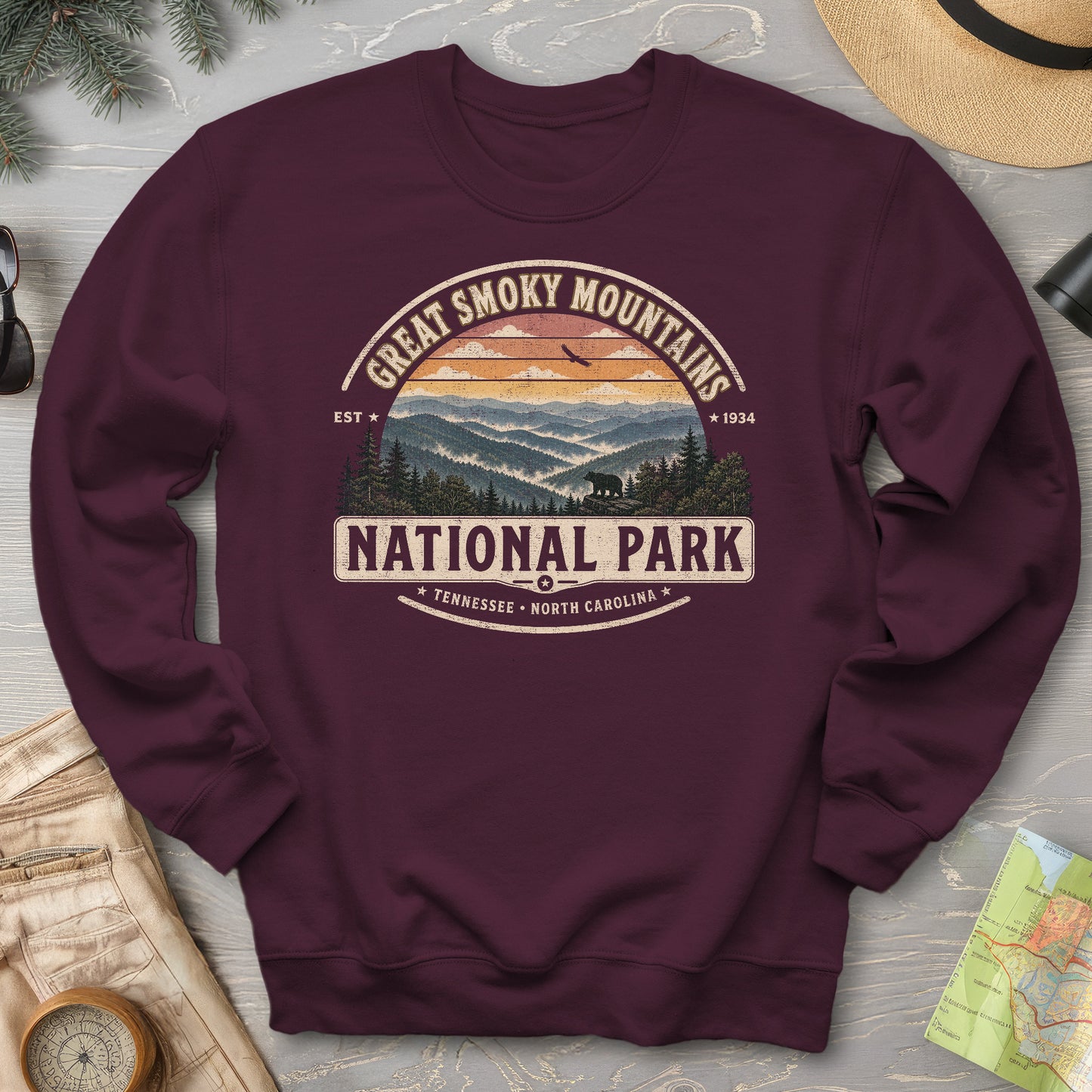 Great Smoky Mountains Medallion Sweatshirt