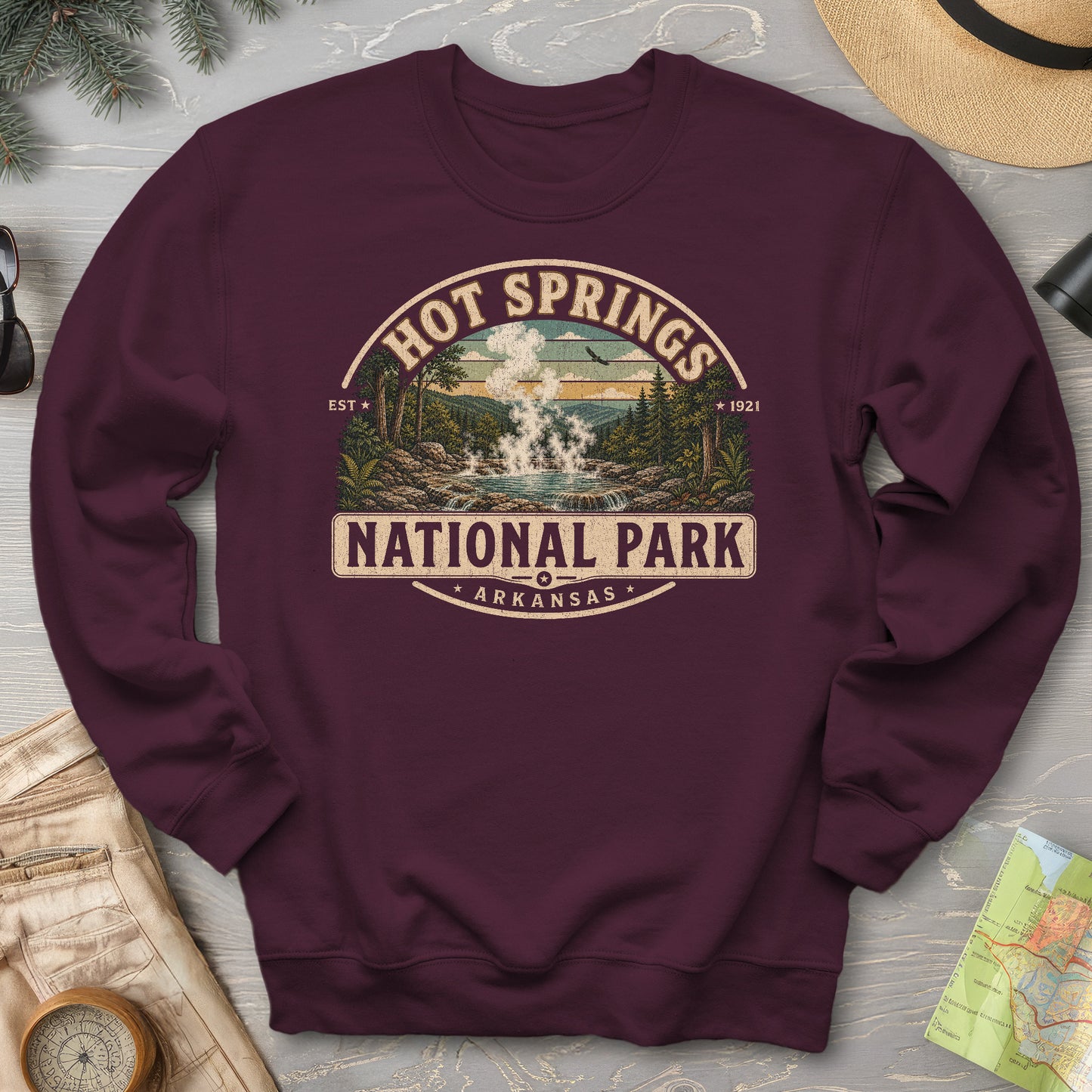 Hot Springs Medallion Sweatshirt