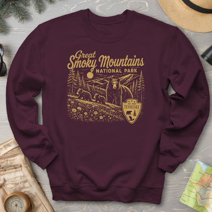 Smoky Mountains Vintage Sketch Sweatshirt