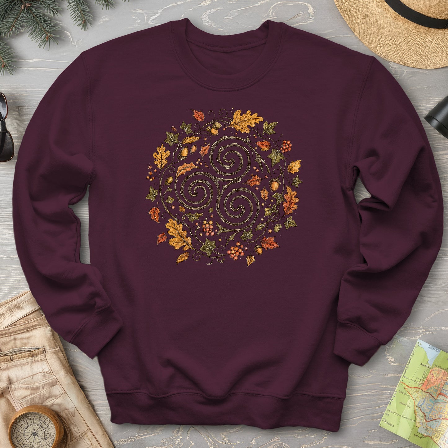 Celtic Autumn Spiral Sweatshirt