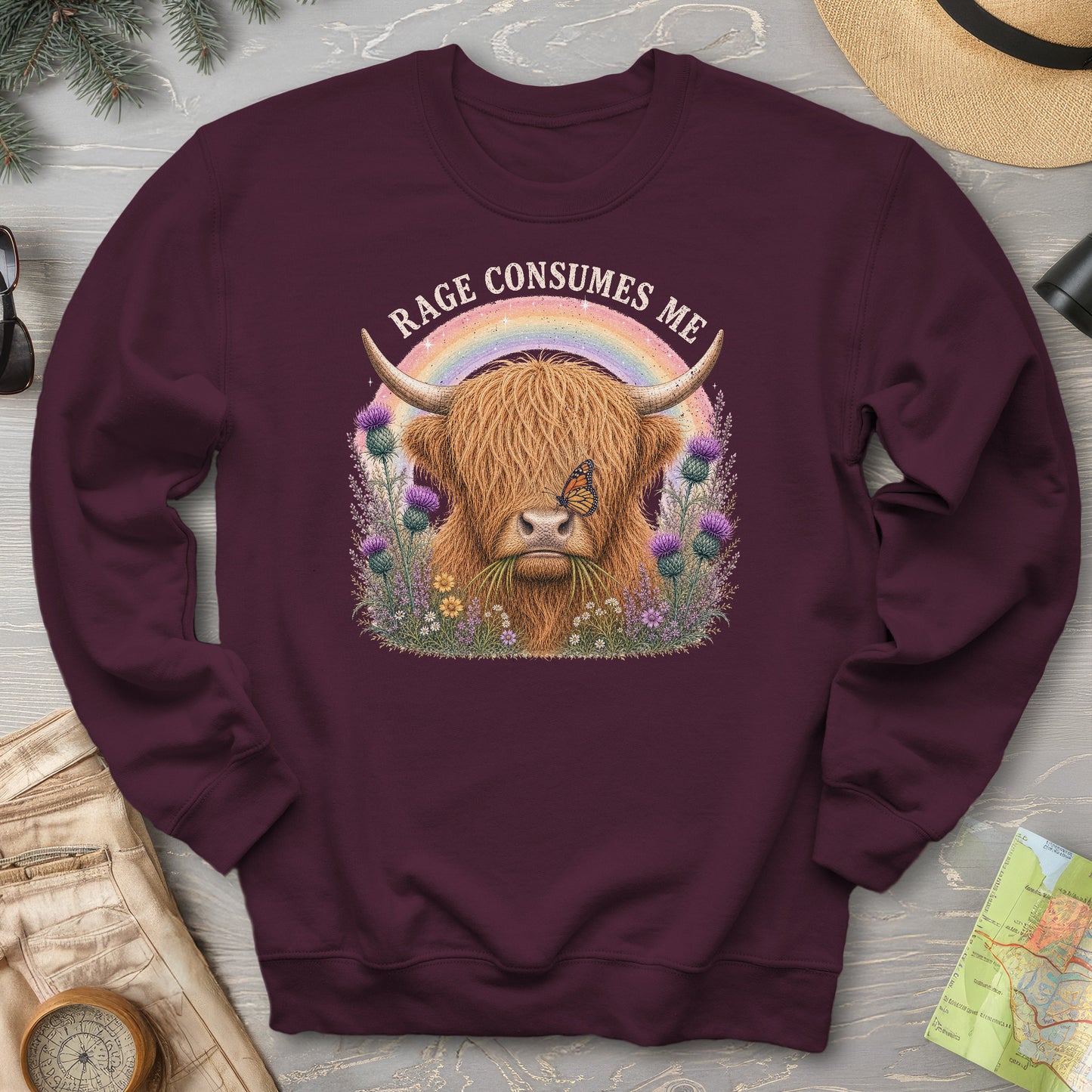Raging Coo Rainbow Sweatshirt