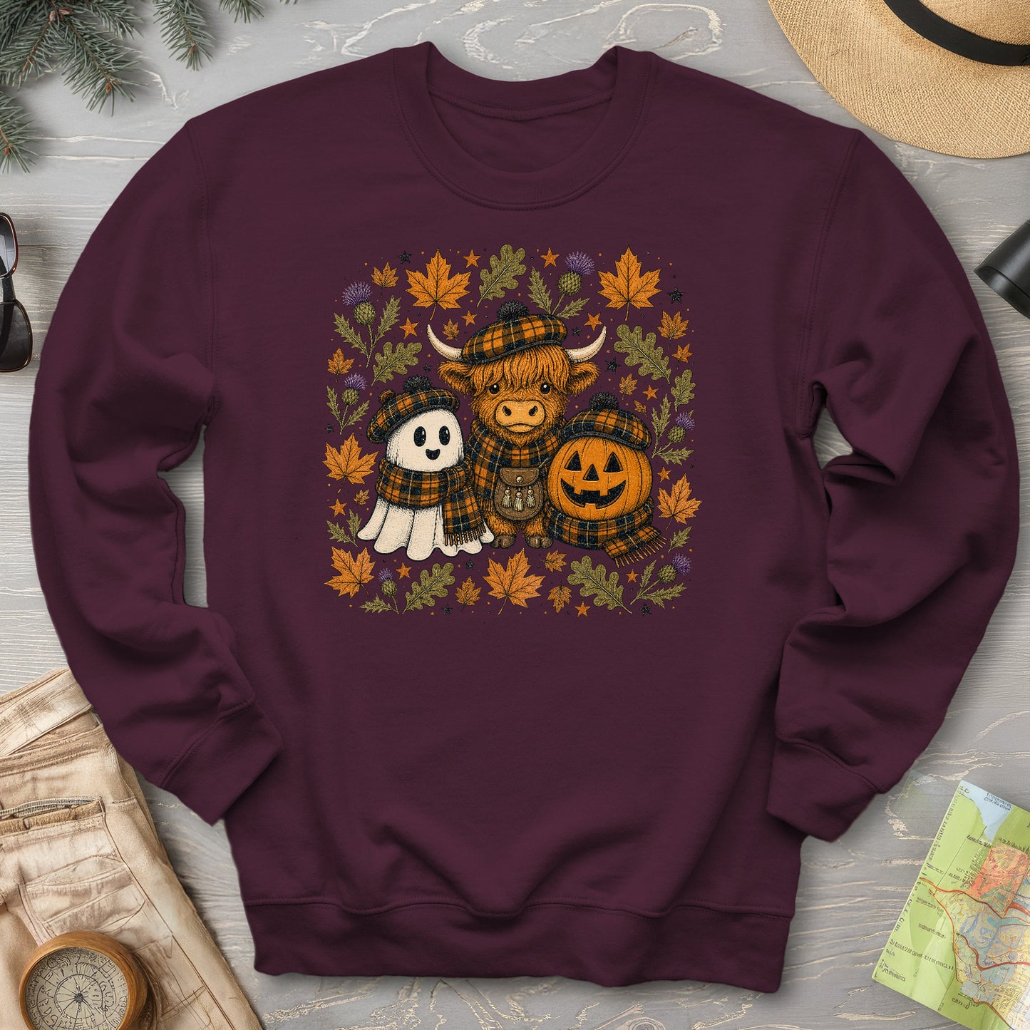 Autumn Plaid Trio Sweatshirt