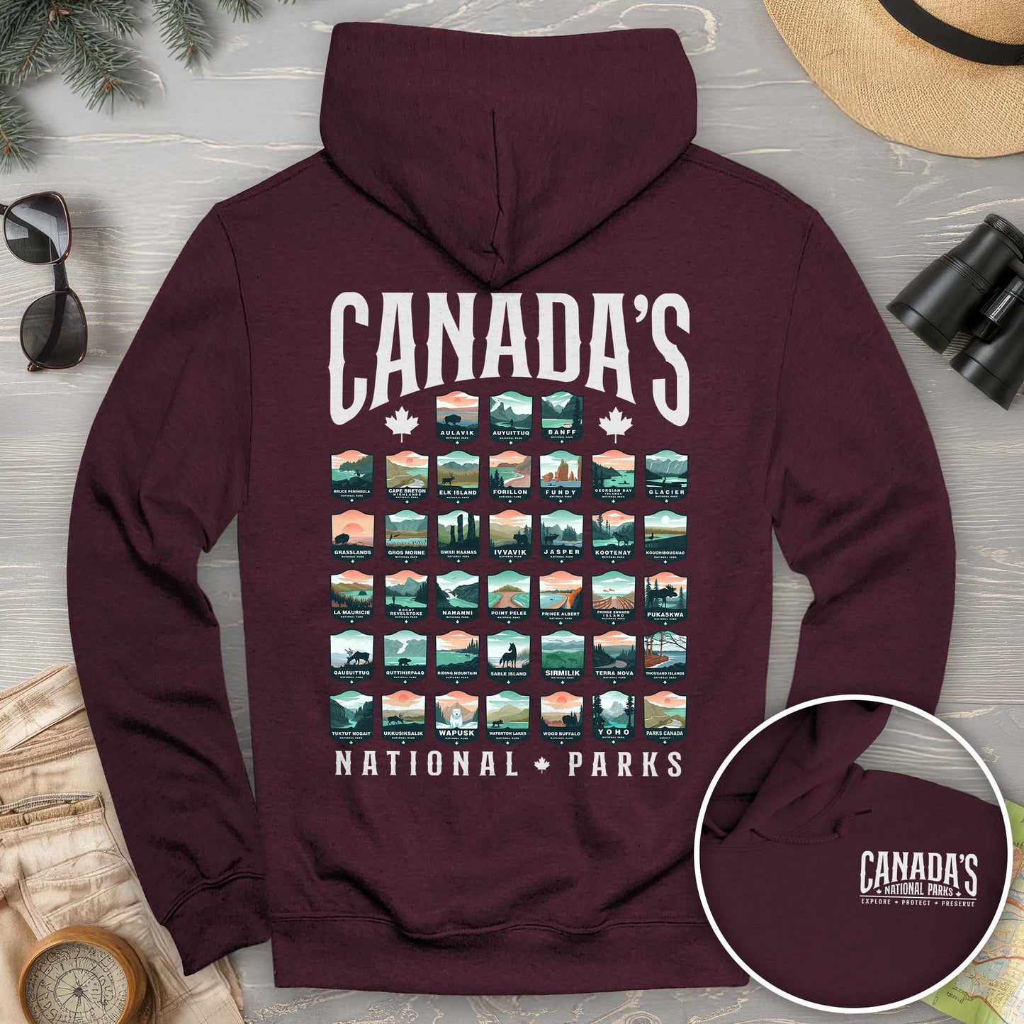 Canada's National Parks "Badges" Hoodie