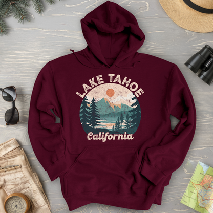 Lake Tahoe California Circle Hoodie